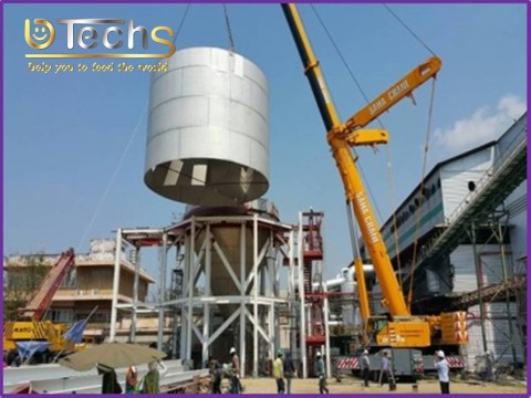 ขนส่งพร้อมติดตั้งถังไซโล